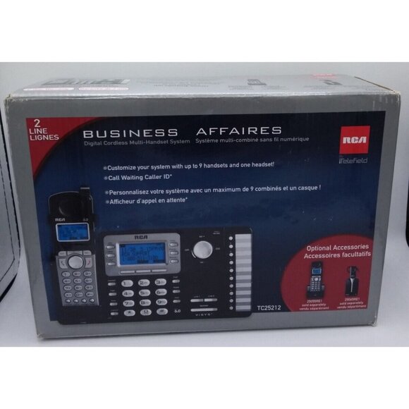 RCA Visys Business Digital Cordless Multi-Handset Phone System TC25212 - Picture 1 of 15